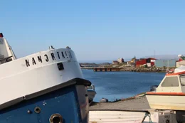 Der Hafen der s&uuml;dgr&ouml;nl&auml;ndischen Stadt Nanortalik.