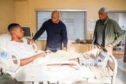 (v.l.n.r.) Aiden Hanna (Tye White); Sam Hanna (LL Cool J); Raymond Hanna (Richard Gant)