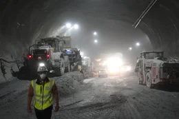 Baustelle f&uuml;r den Brenner Basistunnel &ndash; 700 Meter unter der Oberfl&auml;che