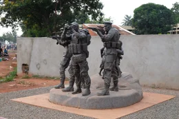 In Bangui, der Hauptstadt der Zentralafrikanischen Republik, steht ein russisches Denkmal.