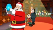 Santa Claus (l.), Steve (2.v.l.)