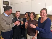 V.l.: Raffaele, Elizabeta, Gastgeberin Elena, Evelyn und Petra