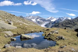 Gebirgslandschaft im Fr&uuml;hjahr.