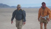 Cody Lundin and Dave Canterbury walking on salt flats. Cody Lundin and Dave Canterbury walking on salt flats.