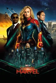 Samuel L. Jackson ( Nick Fury), Brie Larson (Carol Danvers / Vers / Captain Marvel), Jude Law (Yon-Rogg)