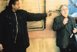 L-R: Ghost Dog (Forest Whitaker), Louie (John Tormey)
