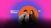 Key Visual/Cover Sendereihenbild mit Typo zu "Die Frage". Im Bild: die Reporter Oleg Grygorov und Lisa-Sophie Scheurell. Key Visual/Cover Sendereihenbild mit Typo zu "Die Frage". Im Bild: die Reporter Oleg Grygorov und Lisa-Sophie Scheurell.