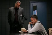 "Frame" Episode 7021 -- Pictured: (l-r) Vincent D'onofrio as Detective Robert Goren, John Glover as Declan Gage -- USA Network Photo: Will Hart