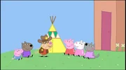 v.li.: George Pig, Danny Dog, Pedro Pony, Peppa Pig, Suzy Sheep, Wendy Wolf