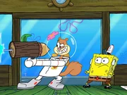 v.li.: Sandy, SpongeBob