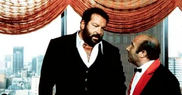 Carlo Pedersoli (Bud Spencer). Enzo Cannavale (Recht)