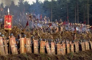 Die r&ouml;mischen Truppen unter General Maximus vor der Schlacht mit den Germanen.