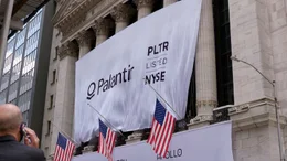 B&ouml;rsengang Palantir, New York, September 2020.