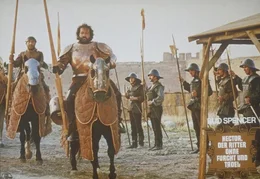 AushangfotoRitter Hector (Bud Spencer, M.) verhilft den Spaniern zum Sieg &uuml;ber die franz&ouml;sischen Belagerer ...