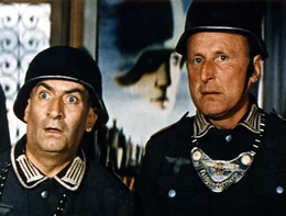 L - R: Stanislas Lefort (Louis de Fun&egrave;s), Augustin Bouvet (Bourvil)