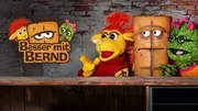 Chili das Schaf, Brotfluencer Bernd das Brot, und Briegel der Busch testen in "Besser mit Bernd" lustige Life Hacks.