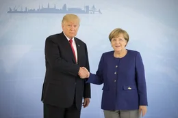 Donald Trump und Angela Merkel