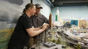 Space Shuttle Reparatur im Modellbauabschnitt USA