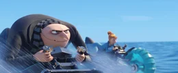 Gru (l.); Lucy (r.)