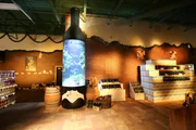 The finished wine bottle tank.