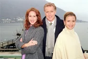 (v.li.): Nicole Beutler (Fanny), Albert Fortell (Felix Hofstätter), Jenny Jürgens (Ruth Hofstätter).