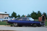 Dominator preps his car for race night