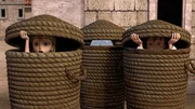 Joy, Gizmo und Chris muessen sich verstecken (v.li.)