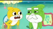 L-R: Baby Shark, Grandpa Shark