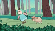 Klein Lena und Klein Ziege laufen nach Hause. Klein Lena und Klein Ziege laufen nach Hause.