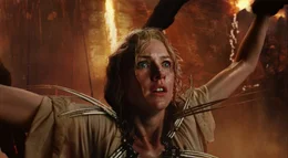 Auf Skull Island soll die Schauspielerin Ann Darrow (Naomi Watts) als Opfer einem riesigen Gorilla ausgeliefert werden ...