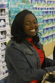 Adrienne shopping with her friend Meagan.