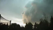 Face in the sky over Canada. Face in the sky over Canada.