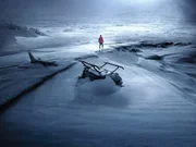 Artwork zum Film "Arctic" von Joe Penna mit Mads Mikkelsen in der Hauptrolle.