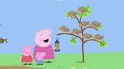 L-R: Peppa Pig, George Pig, Granny Pig
