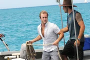 Ein Angelausflug mit verheerenden Folgen: Steve (Alex O'Loughlin, r.) und Danny (Scott Caan, l.)