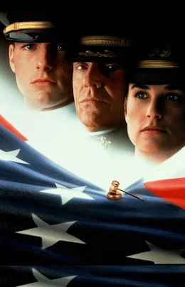 Lt. Daniel Kaffees (Tom Cruise, l.) und Lt. Cmdr. JoAnne Galloways (Demi Moore, r.) Ermittlungen f&uuml;hren bis zu Col. Nathan R. Jessep (Jack Nicholson, M.), einem &auml;u&szlig;erst selbstbewussten Offizier mit brillanter Karriere ...