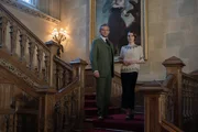 Im BilD: Hugh Bonneville (Robert Crawley), Michelle Dockery (Lady Mary).