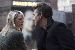On right: Riggan (Michael Keaton)