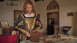 Am Ende seiner Karriere war Amerigo Vespucci (Michele Guidi) Chef der obersten Kartenbeh&ouml;rde Spaniens.