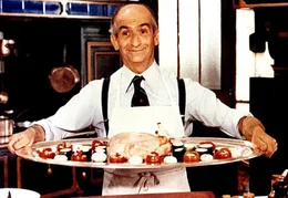 Der Feinschmecker Charles Duchemin (Louis de Funes) hat eine besondere kulinarische Spezialit&auml;t vorbereitet.