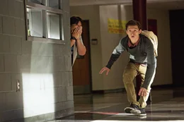 Jacob Batalon (Ned), Tom Holland (Peter Parker / Spider-Man).