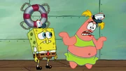 L-R: SpongeBob, Patrick als Patricia