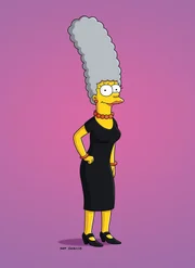 Marge hat beschlossen, ihre Haare nicht mehr zu f&auml;rben und zu ihren grauen Haaren zu stehen ...