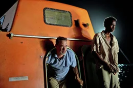 L-R: Tom Hanks (Capt. Richard Phillips), Barkhad Addirahman (Bilal).