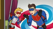 L-R: Henry / Kid Danger; Ray / Captain Man
