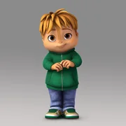 Theodore ist der jüngste im Bunde und gleichzeitig sehr schüchtern, ängstlich und naiv. Besonders die Chipettes haben deswegen immer ein Auge auf das Sorgenkind.