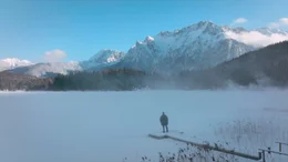 Verschneite Berge