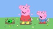 Peppa Wutz mit ihrem kleinen Bruder George