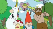 Das Einhorn Blümchen, der Fliegenpilz Tupfen, die Fee Twinkle, der Gartenzwerg Herbert und der Faun Hufius sollen dreißig Luftballons quer durch den Magic Forest befördern. Diese Mission ist mit allerlei Gefahren gespickt, darum sind sämtliche Spitzen gut gesichert.