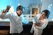 George Lenz (Mario Krötz), Maria Happel (Dr. Franziska Beck). George Lenz (Mario Krötz), Maria Happel (Dr. Franziska Beck).